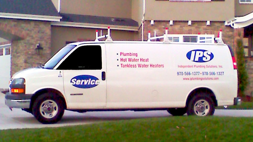 Independent Plumbing Solutions van working in Fort Collins